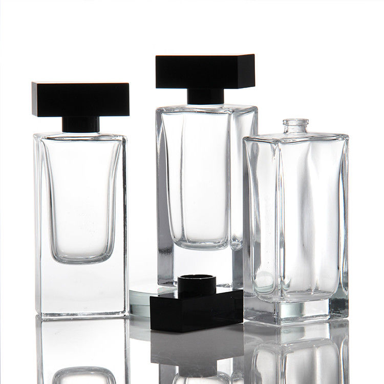 Großhandel 30 ml 50 ml 75 ml 100 ml Leere Luxus Flat Quadrat Spray Duft-Parfümflasche