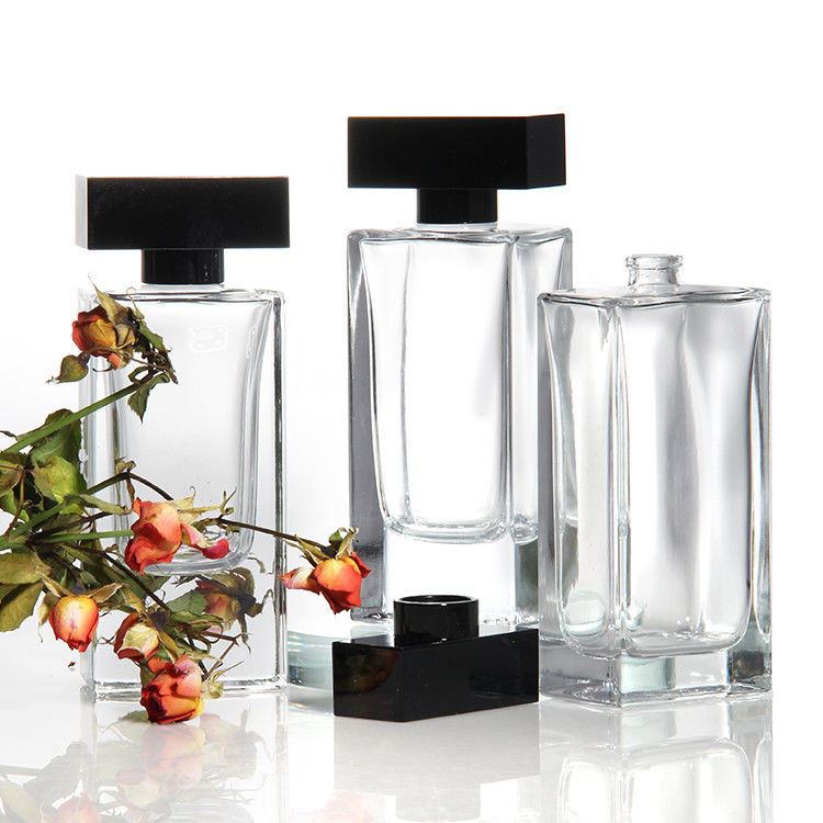 Großhandel 30 ml 50 ml 75 ml 100 ml Leere Luxus Flat Quadrat Spray Duft-Parfümflasche