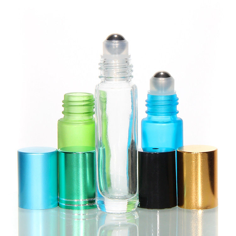 Neue ätherische Öl-Roller Glasflaschen Stahlkugel 10 ml Rollerflasche Amber Roll On Parfümflasche