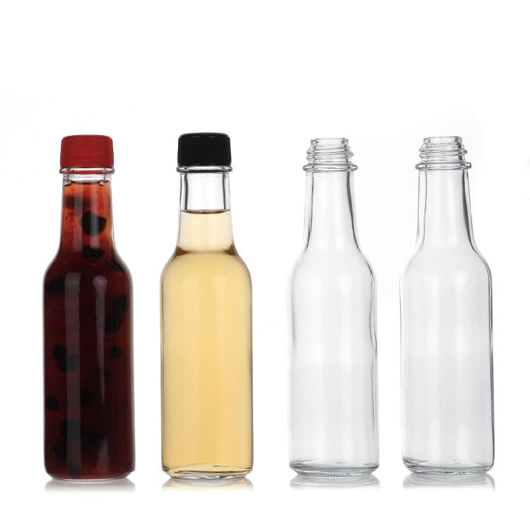 Fabrik Großhandel 5 Oz 8 Oz Woozy Flaschen Ketchup Pfeffersauce Glasflasche mit Pp Deckel